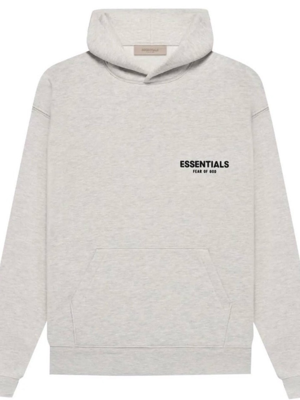 Light oatmeal essential hoodie